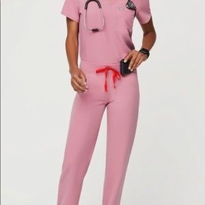 Figs Chalk Pink Kade Pants Size XS